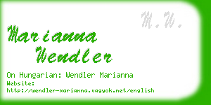 marianna wendler business card